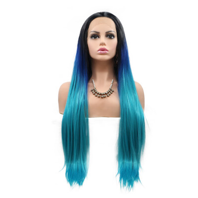 

Dolago Synthetic Hair Long Straight Lace Front Wigs For Black Women
