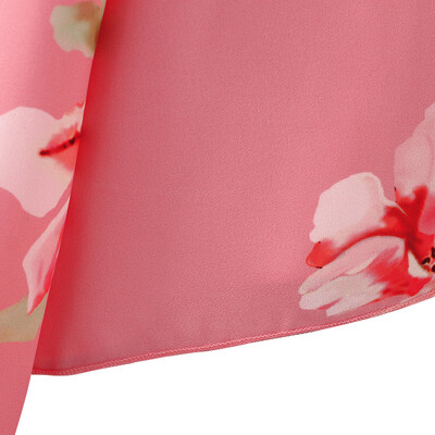 

Women Kimono Cardigan Floral Print 34 Sleeves Boho Loose Long Bikini Cover Ups Beachwear