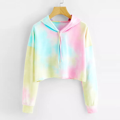 

Nomeni Womens Hoodie Printed Patchwork Sweatshirt Long Sleeve Pullover Tops Blouse