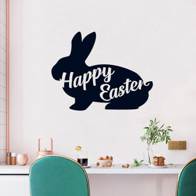 

〖Follure〗Wall Decals Removable Peel&Stick PVC Wall Stickers Easter Bunny Art Murals