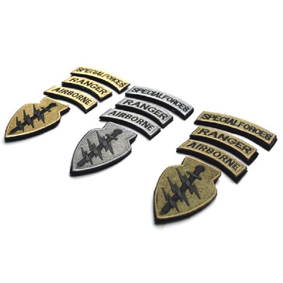 

Special Forces Airborne Ranger Tabs Armband Magic Sticker Camouflage Coat Embroidered Patch