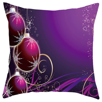 

Siaonvr Merry Christmas Short Plush Pillowcase Sofa Pad Set Home Decoration 18x18 Inch