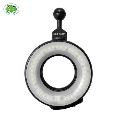 

Sea frogs SL-108 Portable Waterproof LED Camera Video Ring Light Flash Light Lamp Fill-in Light Adjustable Brightness Color Temper