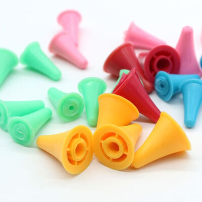 

20pcsset Rubber Cone Shape Knit Knitting Needles Cap Tips Point Protectors Craft Sewing Accessories Random Color