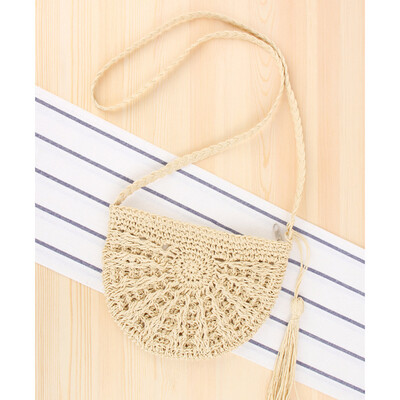 

Ins women new Messenger bag wild leisure small fresh straw bag seaside resort beach bag