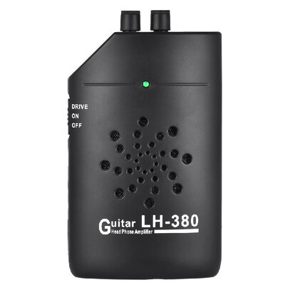 

Mini Portable Guitar Ukelele Practice Headphone Amp Amplifier Speaker with Belt Clip Black