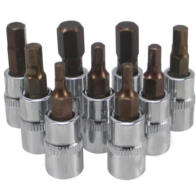 

12 Dr Hex Allen Key Bit Socket Tools 2mm25mm3mm4mm5mm6mm7mm8mm10mm