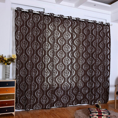 

Gobestart New Simple Rural Wind Hook Hook Bubble Cut Flower Pattern Curtain Curtain