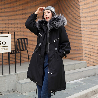 

Roseonmyhand Women Outerwear Faux Hooded Button Coat Long Solid Jackets Pocket Coats