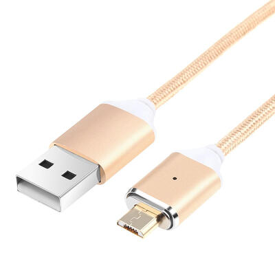 

Magnetic Micro USB Connector Nylon Braided Charging Data Cable