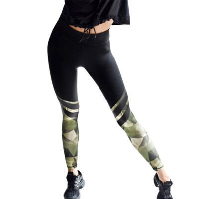 

New Women Leggings Fitness Camouflage Patchwork Thick Legging High Elastic Workout Leggings Sporting Pants