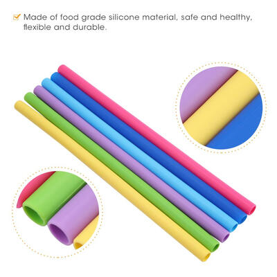 

Greensen Reusable Silicone Draw 6pcslot Reusable Silicone Straw StraigntBent Fruit Juice Milky Tea Drinking Straws