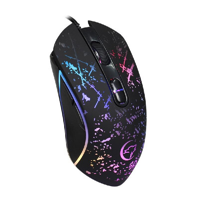 

YWYT Wired Gaming Mouse Professional Macro Definition Gaming Mice with Adjustable DPI Ergonomic Grip RGB Breathing Light Black