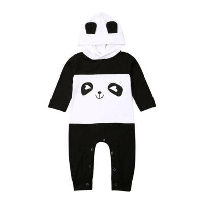 

US Newborn Baby Girl Boy Cotton Romper Jumpsuit Hooded Clothes Long Outfits Set