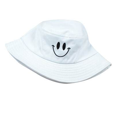 

Fashion Smiley Face Foldable Cotton Hat Summer Fisherman Hat Wide Brim sun visor for Outdoors Hiking