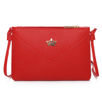 

Tailored Womens Leather Crossbody Bag Pure Color Shoulder Bags Messenger Bag Coin Bag