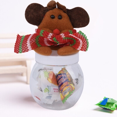 

Toponeto Santa Claus Snowman Elk Christmas Candy Packaging Christmas Candy Jar A