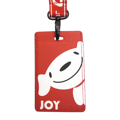 

JOY STUDIO JOY badge lanyard set red
