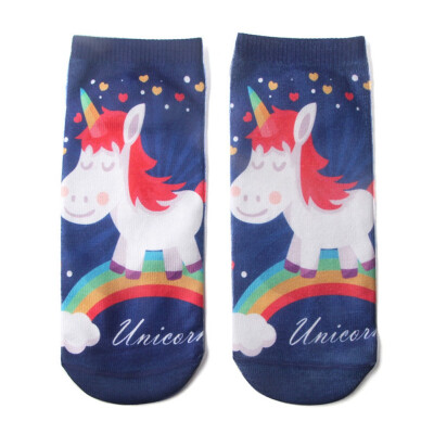 

Women Girls 3D Crazy Animal Cartoon Printed Funny Casual Ankle Socks