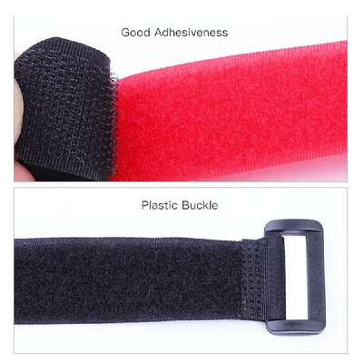 

10pcs Reusable Nylon Fishing Rod Belt Holder Tie Fastener Hook Loop Cable with Buckle Fish Tackle Accessories
