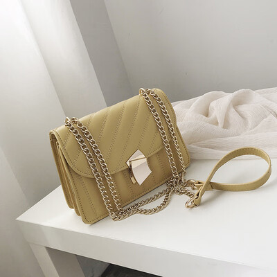 

Summer ins chain small bag girl new 2019 Korean version of 100 high-grade foreign gas small square bag slanting bag tide