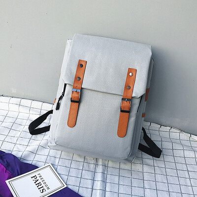 

Tailored Fashion Women Oxford Belt Buckle Backpack Large Capacity Bags Package Shoulder Bag