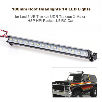 

180mm Roof Headlights RC Off-Road Dome 14 LED Lights for Losi 5IVE Traxxas UDR Traxxas X-Maxx HSP HPI Redcat 15 RC Car