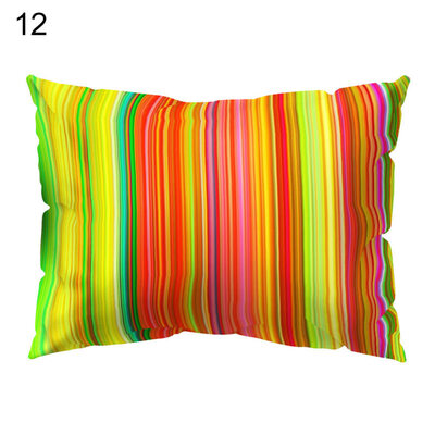 

Circle Fish Dot Stripe Cactus Pillow Case Cushion Cover Sofa Bed Car Hotel Decor
