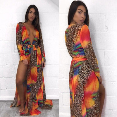 

Womens Bikini Cover Up Swimwear Beach Maxi Wrap Skirt Sarong Kimono Kaftan Dress