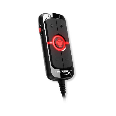 

Kingston HyperX AMP USB Sound Card virtual 71 Surround Sound Built-in DPS Sound Card with 35mm Plug for HeadsetHX-USCCAMSS-BK