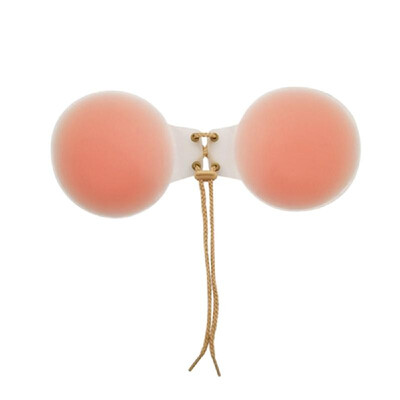 

Women Silicone Invisible Reusable Round Shaped Breast Self Adhesive Nipple Cover Pads