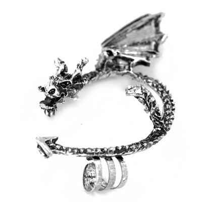 

New Creative Retro Vintage Gothic Rock Punk Twine Dragon Shape Ear Cuff Earring Earrings For Women Men Earrings