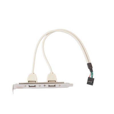 

2 Ports USB 20 Female to 9 Pin Motherboard Header Cable Adapter for PC