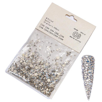 

Glitter Nail Rhinestones Crystal AB Clear Nail Stones DIY Nail Art Decor