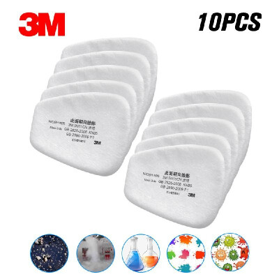 

3M 5N11 10PCS Filter Cotton & 2PCS 501 Filter cover N95 Particulate Filter for Gas Mask Respirator Use with 6000 Series Filter Car