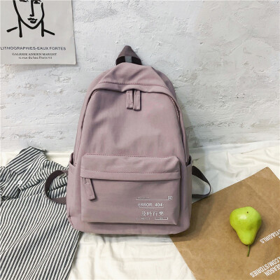 

Large capacity schoolbag female high school students double shoulder bag Korean version of ancient feeling of girls campus style i