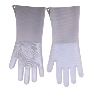 

Toponeto Magic Reusable Silicone Gloves Cleaning Brush Scrubber Gloves Heat Resistant For
