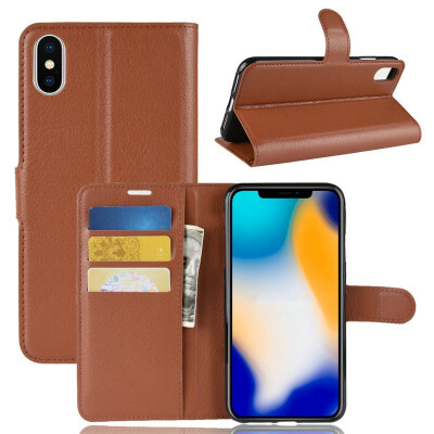 

for Apple iPhone  Max 65" for iPhone XR 61"  WIERSS Wallet Phone Case for iPhone X 10 58" Flip Leather Cover Case Fundas