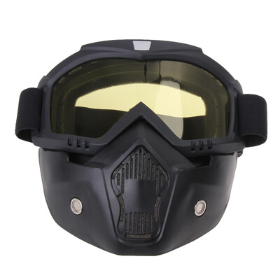 

Motorcycle Goggles Mask Detachable Style Protect Padding Helmet