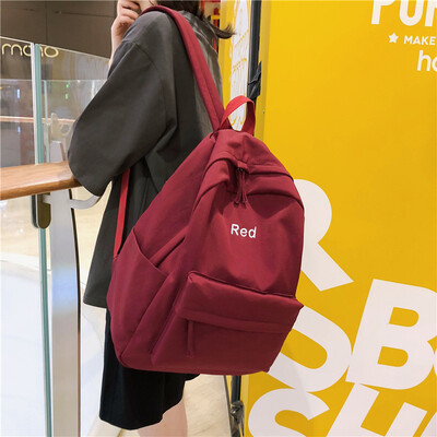 

Bag girl ins wind campus college students backpack high school ancient sense of large capacity hundred tide college wind shoulder