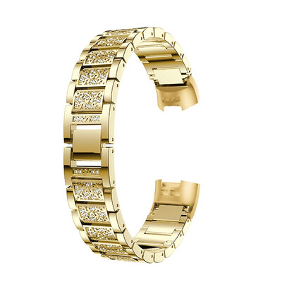 

〖Follure〗Watch Bands For Fitbit Charge 3 Bracelet Stainless Steel Diamond Replacement