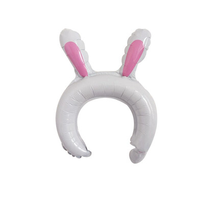 

FUNNYBUNNY 10PCS Small Gift Styling Headdress Aluminum Balloon Bear Bunny Ears Headband Delivery Animal Balloon Valentines Day