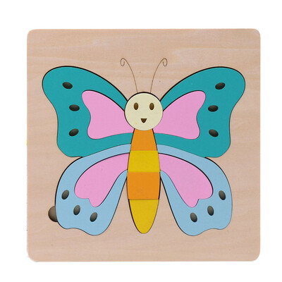 

Gotoamei Development Baby Toys 3D Wooden Puzzle Cartoon Learning Educational Kids Toy