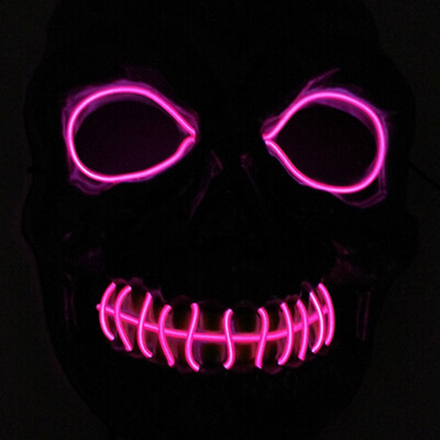 

Drop Shipping Light Emitting Mask Custom Halloween Cold light Line V light-emitting Mask Creative Flash Masks