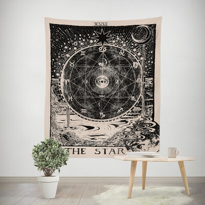 

Toponeto 150X100CM Tarot Tapices Tapestry Tunic Tapestry Tablecloth Home Decor