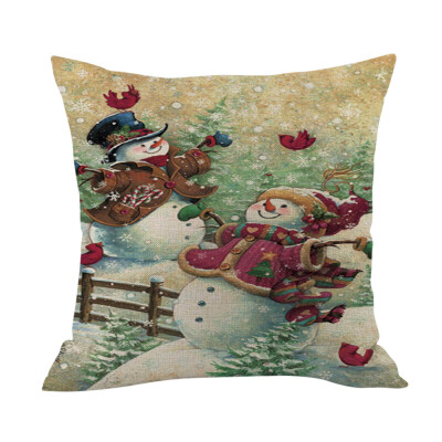 

Tailored Merry Christmas Cushion Cover Square Pillow Case Home Decor