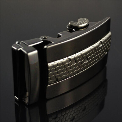 

Fashion Mens Business Alloy Automatic Buckle Unique Men Plaque Belt Buckles for 35cm Ratchet Men Apparel Accessories g1