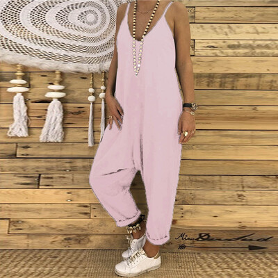 

Starmoon Women Sleeveless Jumpsuit Ladies Casual Loose Playsuit Long Trousers