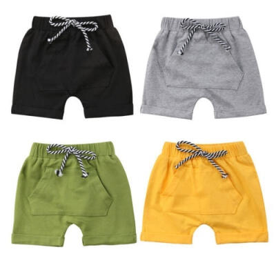 

Toddler Infant Kids Baby Boy Girl Casual Shorts Pants Harem Jogger Trouser