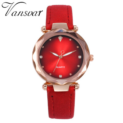 

Luxury Women Watches Dot Irregular Dial Ladies Quartz Wristwatch Solid Color Leather Strap Business Style Clock Montre Femme